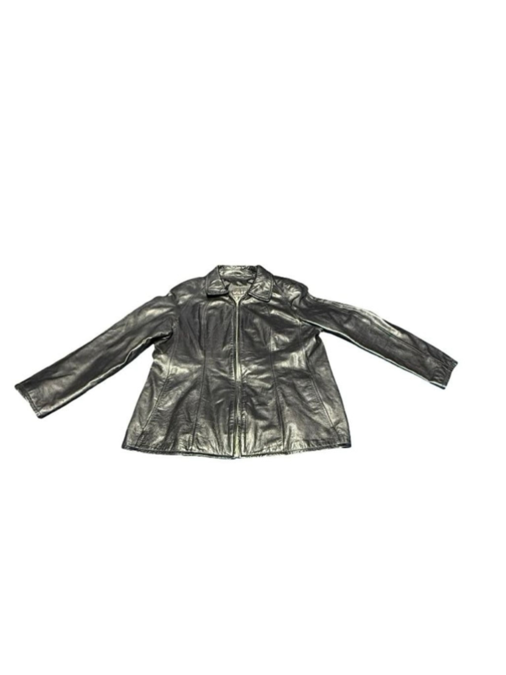 Women's Wilsons The Leather Experts Black Leather Jacket XL #749